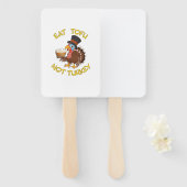 Éventail Funny Vegan Vegetarian (Devant et derrière)