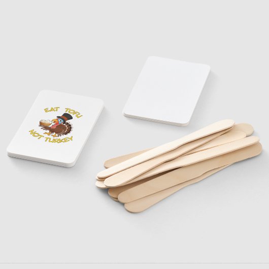 Éventail Funny Vegan Vegetarian (Non-assemblé)