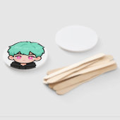 Éventail Garçon Chibi Mignon : Décoration de fête d'anime m (Non-assemblé)