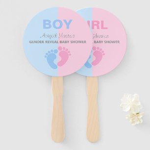 Éventail Garçon ou fille Révélation de genre Baby shower bé