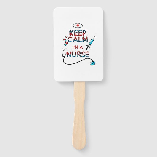 Éventail garder calme infirmière (Devant)