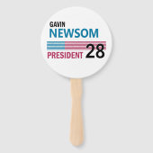 Éventail Gavin Newsom 2028 (Dos)