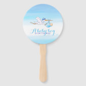 Éventail Genre révéler la cigogne de fête fille ou garçon b (Devant)