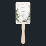 Éventail Géométrique Botanique Eucalyptus Vert doré<br><div class="desc">Programme de mariage géométrique Botanique Eucalyptus Golden Greenery Ventilateur à la main #pampasgrass #jungleMarriage #jungleinvitation #coralMarriage #weddingmenu #désertwedding #lasvegasMariage #terracottaMarriage #peachmarriel #pampasweddingmenu #pampas #terracotta #coral #peach #naturalMarriage #driedgrass pas #wabisabimariage #nature</div>