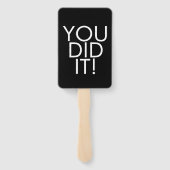 Éventail Géométrique Jour de l'obtention du diplôme Collège (Dos)