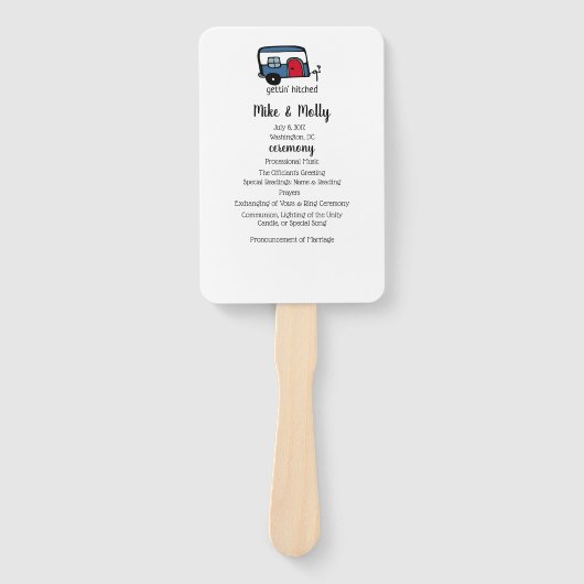 Éventail Gettin' Hitched Camper (Devant)