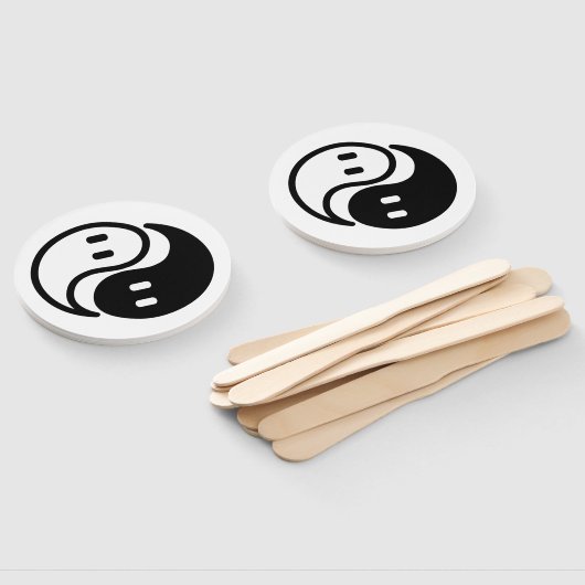Éventail Ghost Yin Yang (Non-assemblé)
