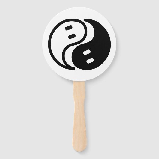 Éventail Ghost Yin Yang (Devant)