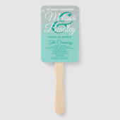 Éventail Glam White Parties scintillant éclate Programmes d (Dos)