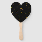 Éventail Gold Flakes Noir (Dos)