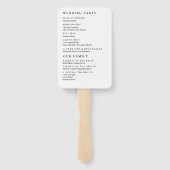 Éventail Golden agate gemstone programme de mariage Set de  (Dos)