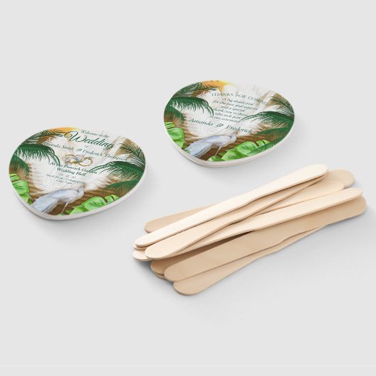 Éventail Golden Royal Peacock Temple Dreams (Non-assemblé)