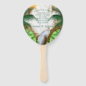 Éventail Golden Royal Peacock Temple Dreams (Dos)