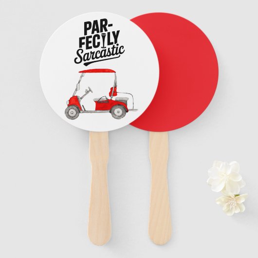 Éventail Golf Dire Golfing pour Golfer (Devant et derrière)