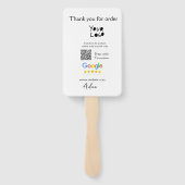 Éventail Google examen logo entreprise site Web scanner cod (Dos)