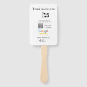 Éventail Google examen logo entreprise site Web scanner cod (Devant)