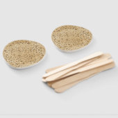 Éventail gouttelettes d'eau d'or (Non-assemblé)
