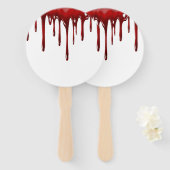 Éventail Gouttes de sang tombées (Devant et derrière)