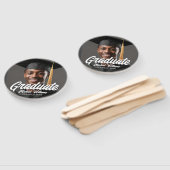 Éventail Graduate Photo with Bold Script Graduation Parents (Non-assemblé)