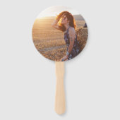 Éventail Graduation 2025 Photo Burgundy Script Grad Party (Dos)