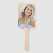 Éventail Graduation 2025 Photo Script Grad Black Party (Dos)