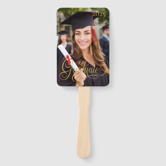 Éventail Graduation 2025 Photo Script Graduation Day (Devant)