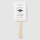 Éventail Graduation 2025 Photo Script Graduation Party (Devant)