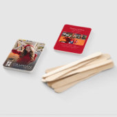 Éventail Graduation 2026 White Red Grad Photos Custom (Non-assemblé)