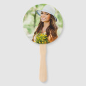 Éventail Graduation Black Gold Graduate Photo (Dos)