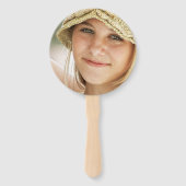 Éventail Graduation Coral Pink Gold Photo Félicitations (Dos)