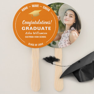 Éventail Graduation Honk Wave Gold Grad Casquette Photo per