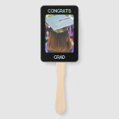 Éventail Graduation Photo Félicats Grad Graduate Hand Fans (Devant)
