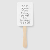 Éventail Graduation Photo Félicats Grad Graduate Hand Fans (Dos)