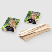 Éventail Graduation Photo Simple Moderne Keepsaké (Non-assemblé)