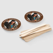 Éventail Graduation simple photo moderne Graduate party (Non-assemblé)