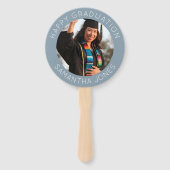 Éventail Graduation simple photo moderne Graduate party (Dos)