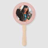 Éventail Graduation simple photo moderne Graduate party (Dos)