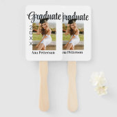 Éventail Gradué photo moderne classique ajouter nom de l'an (Devant et derrière)