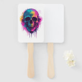 Éventail Graffiti Skull Rebel (Devant et derrière)