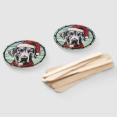 Éventail Grand Dane Vitrail Noël (Non-assemblé)