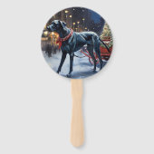 Éventail Grande Danse période de fêtes de Noël (Dos)