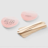 Éventail Grande journée escapade corail destination mariage (Non-assemblé)