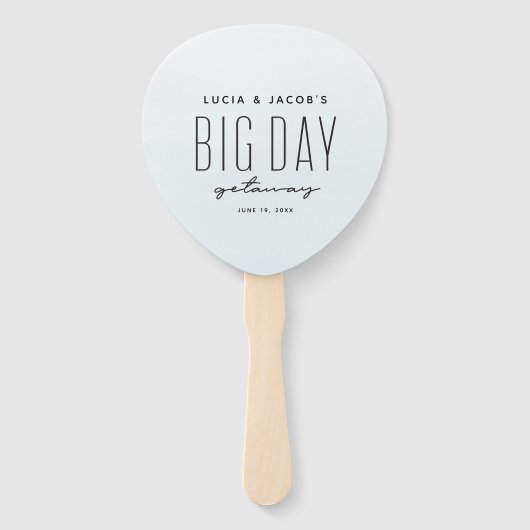 Éventail Grande journée escapade océan bleu destination mar (Devant)