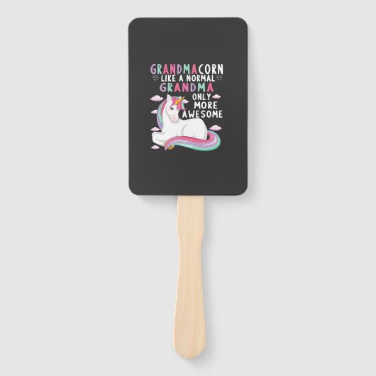Éventail Grandmacorn Like A Normal Grandma Only More Awesom (Devant)