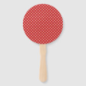 Éventail Gras Red Heart Love Design - Parfait pour Gi perso (Dos)