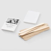 Éventail Gray bow cheers to 60 years anniversary wedding  (Non-assemblé)