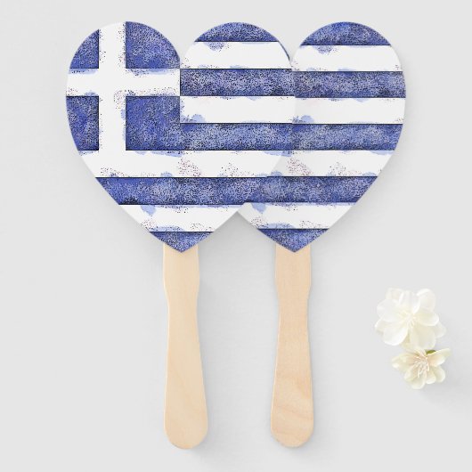 Éventail Grèce (Devant et derrière)