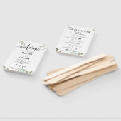 Éventail Greenery Script Timeline Program Invitation (Non-assemblé)