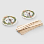 Éventail Greyhound Christmas Wreath Festive Pup (Non-assemblé)