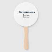 Éventail Groom Squad groomsman bachelorparty ajouter le nom (Dos)